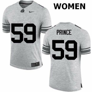 NCAA Ohio State Buckeyes Women's #59 Isaiah Prince Gray Nike Football College Jersey OXI1445GX